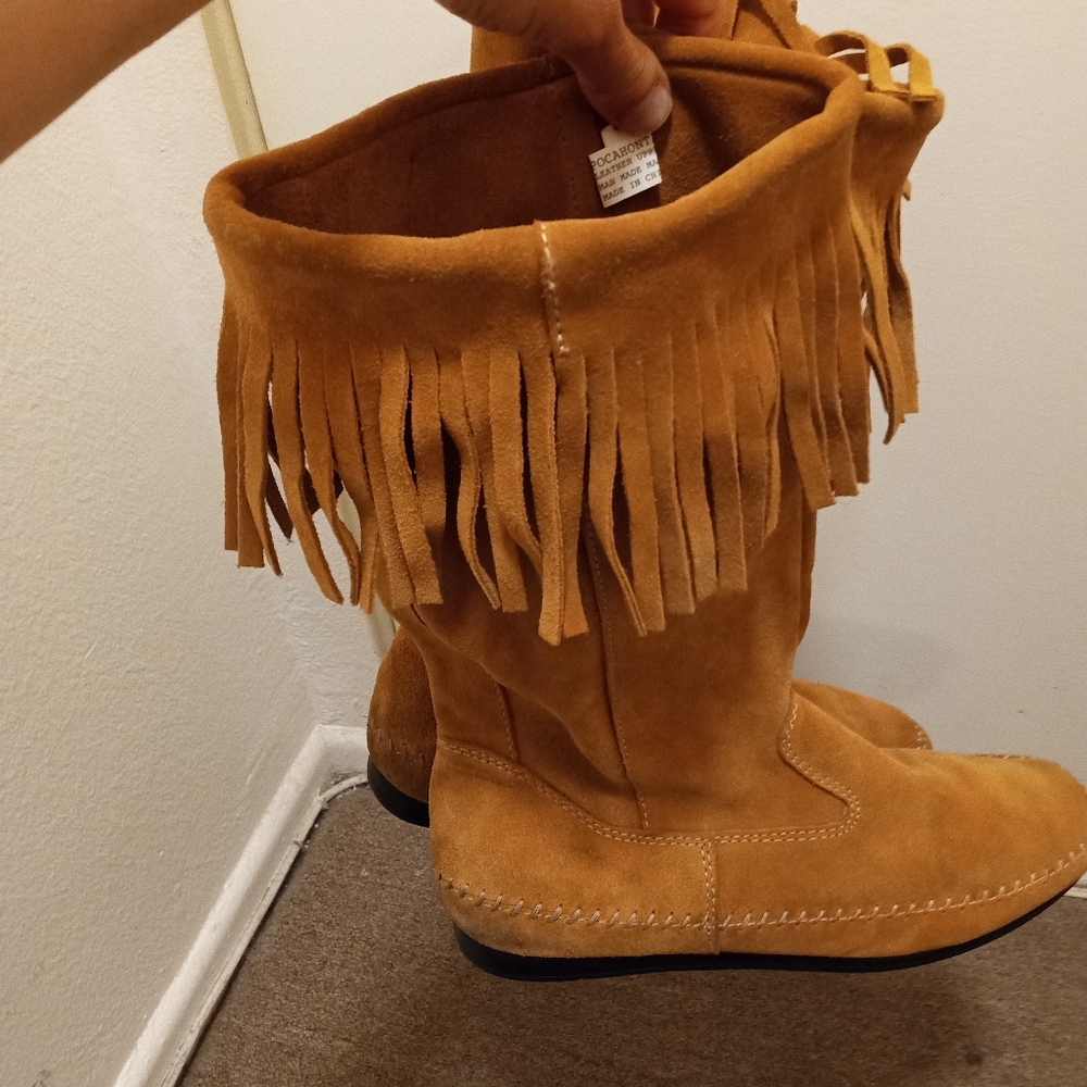 Pocahontas leather suede boots